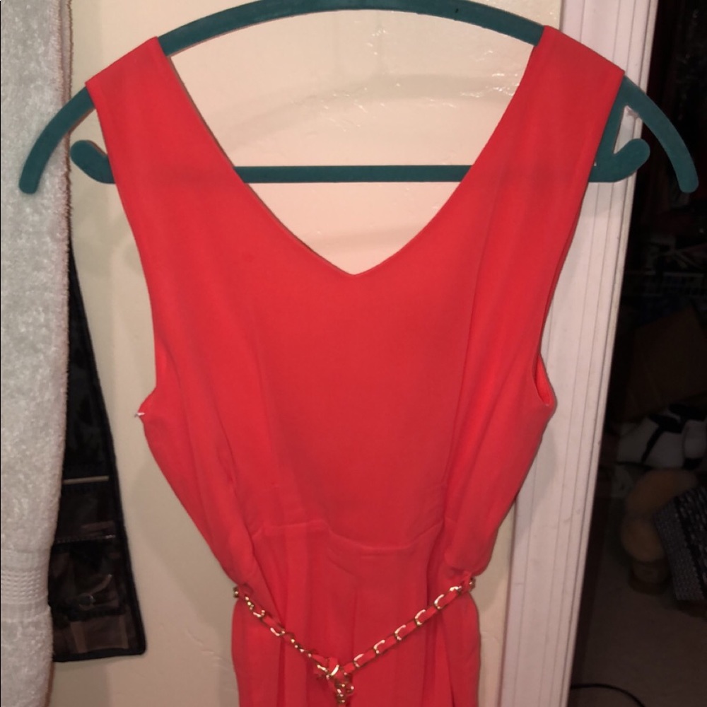 A tangerine romper